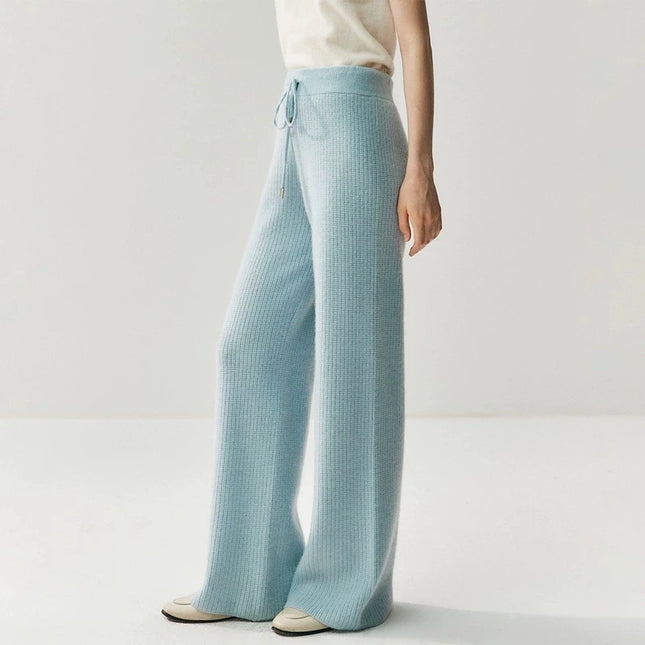 Women’s Cashmere Knitted Hooded Set