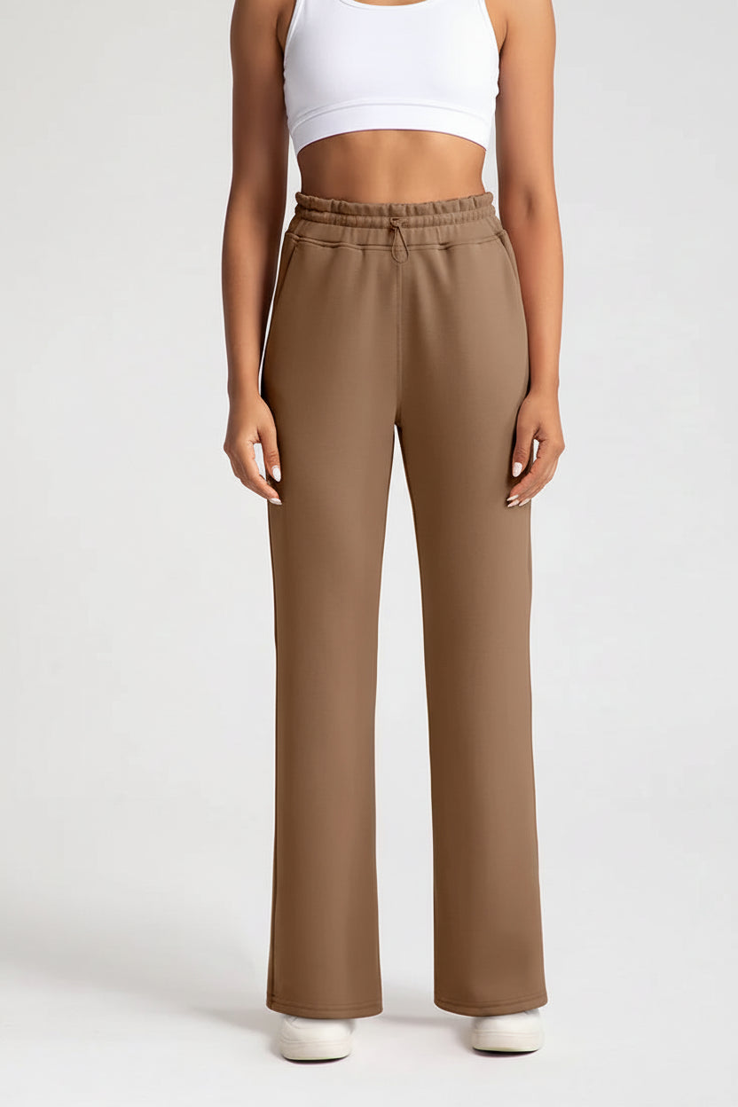 Women High Waist Wide Leg Sweatpants Casual Loose Fit-HighTouch