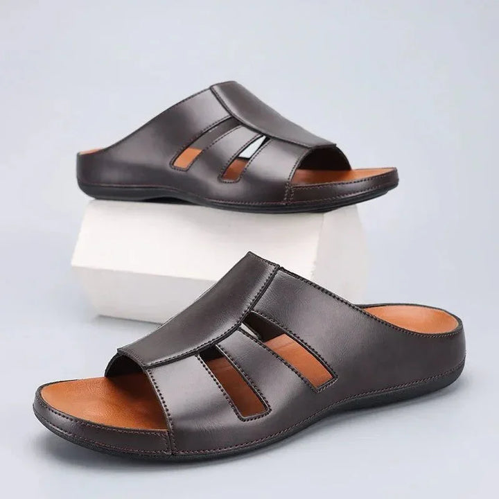Men’s Gladiator Strap Slides with Cushioned Footbed