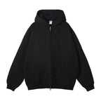 Premium Heavyweight Fleece Double‑Zip Cardigan Hoodie