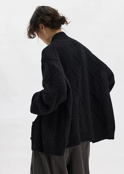 Women’s Cable Knit Cardigan-HighTouch