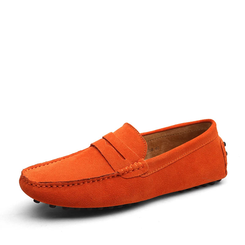 Genuine Leather Slip-On Loafers / Moccasins