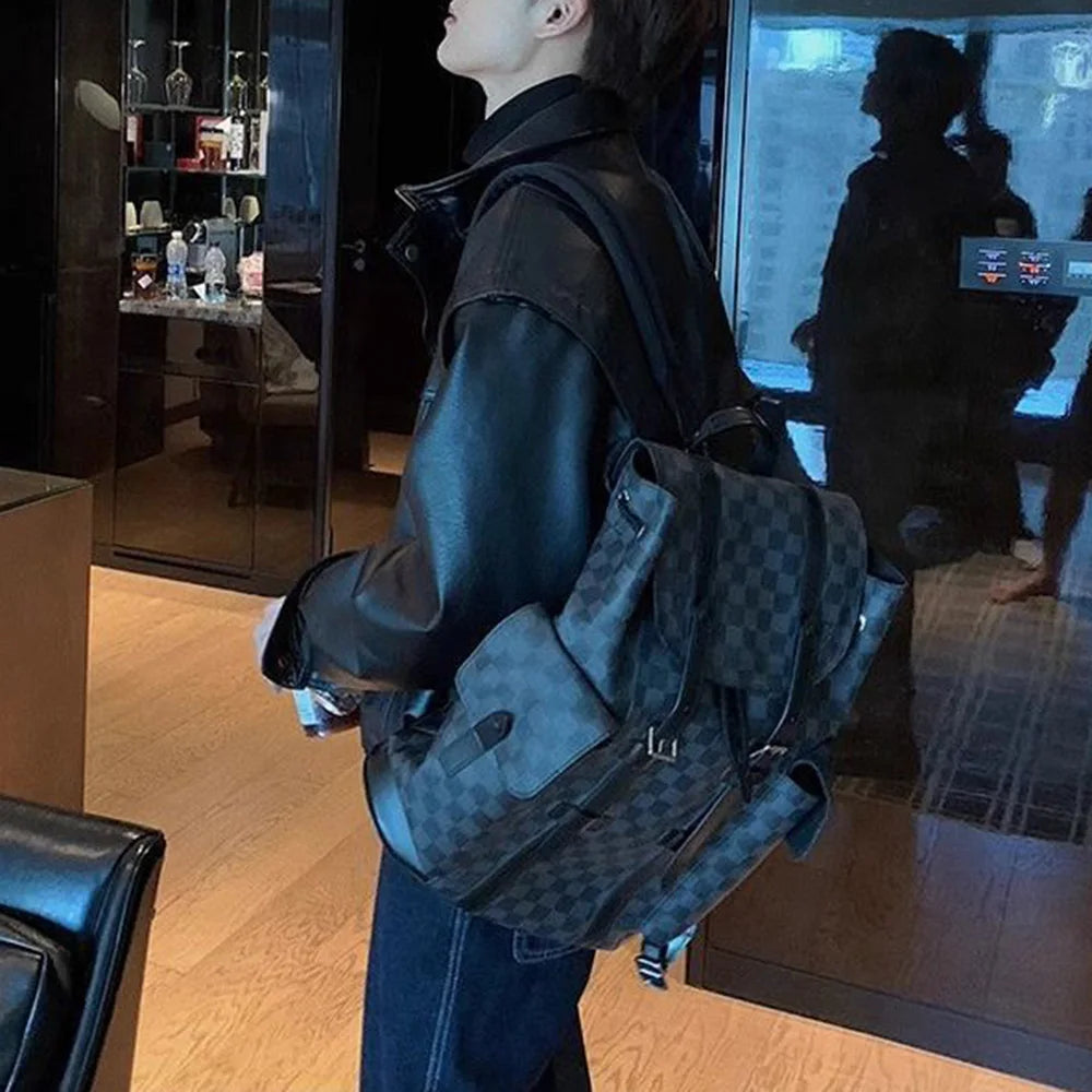 Giacca da motociclista aderente in poliuretano per uomo