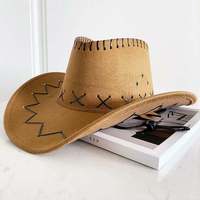Bride Embellished Cowgirl Hat – Wide-Brim Bridal Fedora-HighTouch