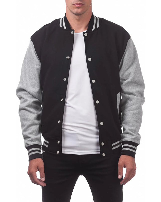 Men’s Loose-Fit Baseball Jersey Bomber Jacket