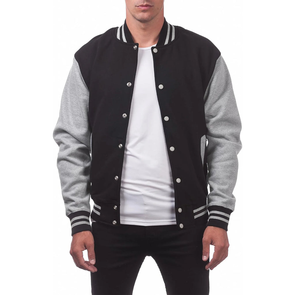 Men’s Loose-Fit Baseball Jersey Bomber Jacket-HighTouch