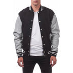Men’s Loose-Fit Baseball Jersey Bomber Jacket-HighTouch