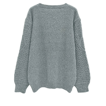 Women’s Lantern Sleeve Knitted Sweater
