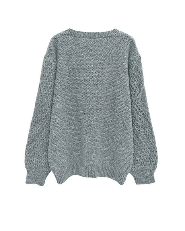 Women’s Lantern Sleeve Knitted Sweater
