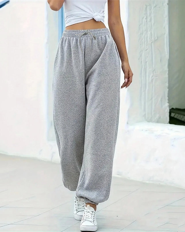 Retro High Waist Baggy Trousers