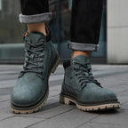Handmade Leather Ankle Winter Boots UK-HighTouch