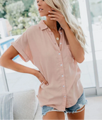 Aletta Relaxed Linen Blouse Luxe