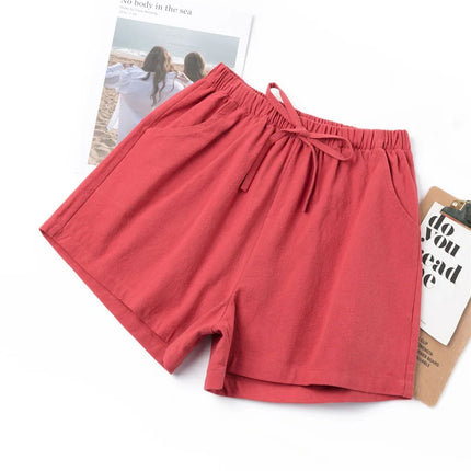 High-Waist Casual Summer Shorts – Lightweight Beach & Running Sweatpants for Women