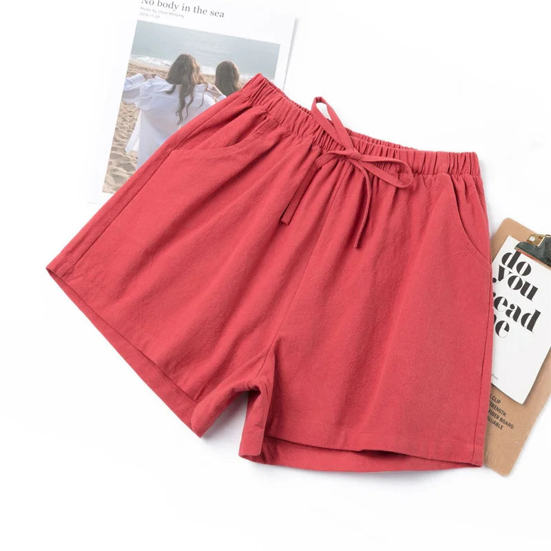 High-Waist Casual Summer Shorts – Lightweight Beach & Running Sweatpants for Women-HighTouch
