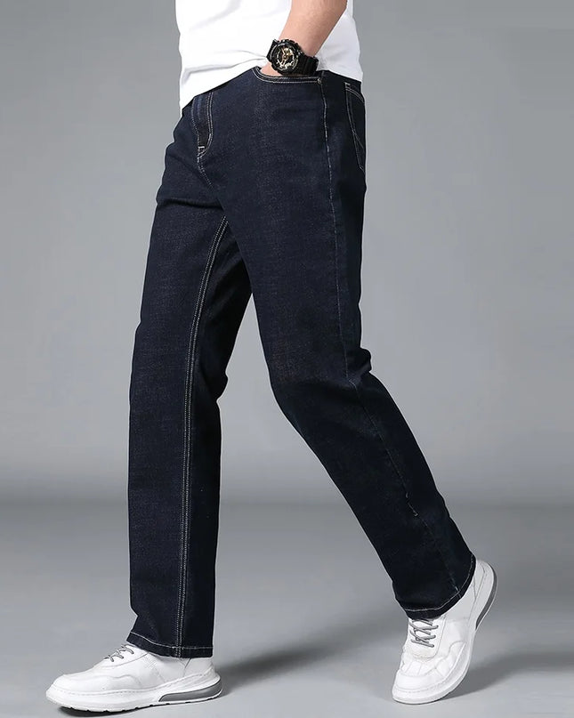 Tall Men’s Stretch Black Straight-Leg Jeans