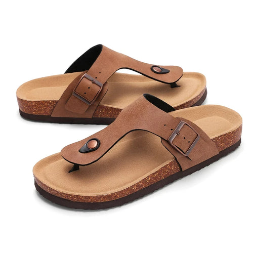 Crestar Cork Suede Mules – Elegant Arch Support & All-Day Comfort-HighTouch