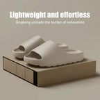 Cloud‑Style Thick‑Sole EVA Slides – Plush Cocoa Comfort for Beach or Home