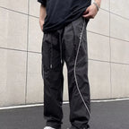 American-Style Loose-Fit Straight-Leg Pants – Summer Lightweight Casual Trousers-HighTouch