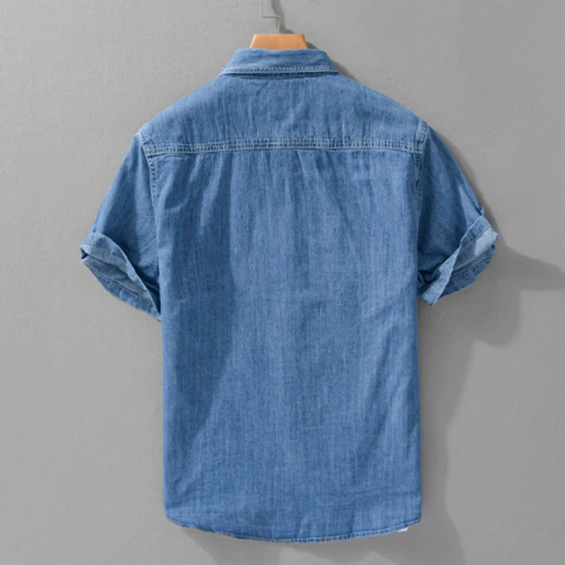 Men’s Lightweight Denim Short-Sleeve Shirt