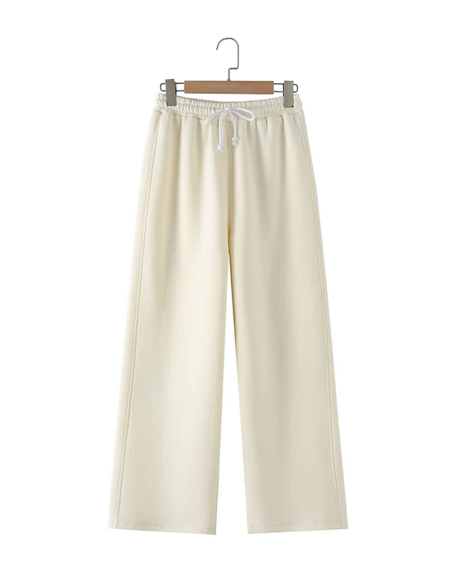 Women’s Casual Hooded Pullover & Straight Pants Set — Cozy, Chic & Versatile