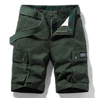 Men’s Cotton Cargo Shorts – Breezy Bermuda Jogger with Utility Pockets-HighTouch