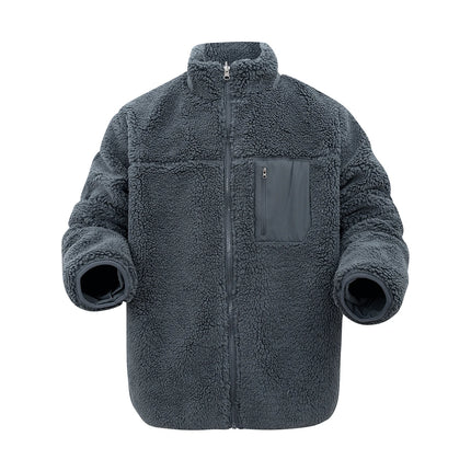 Oversized Sherpa Fleece Jacket Men
