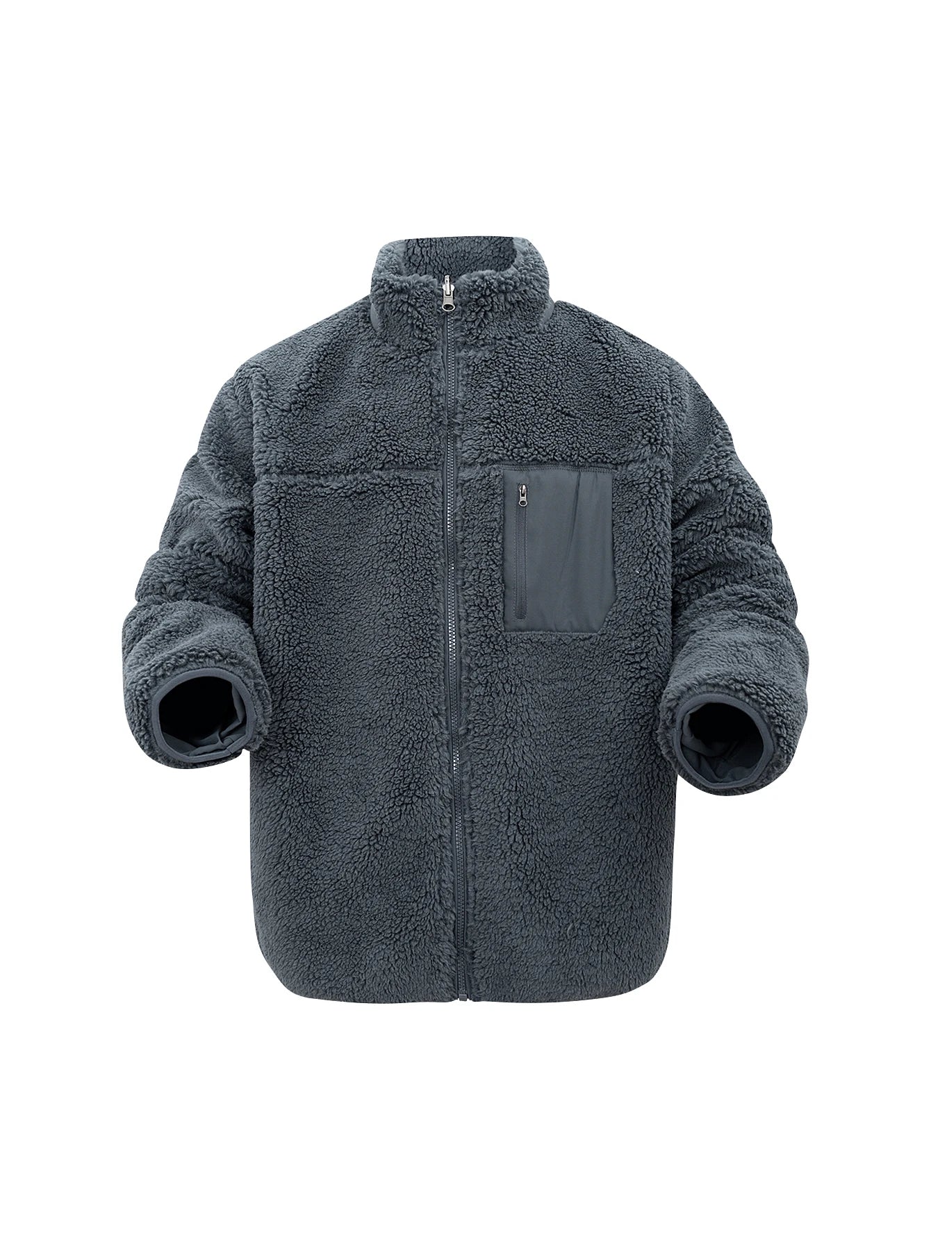 Oversized Sherpa Fleece Jacket Men
