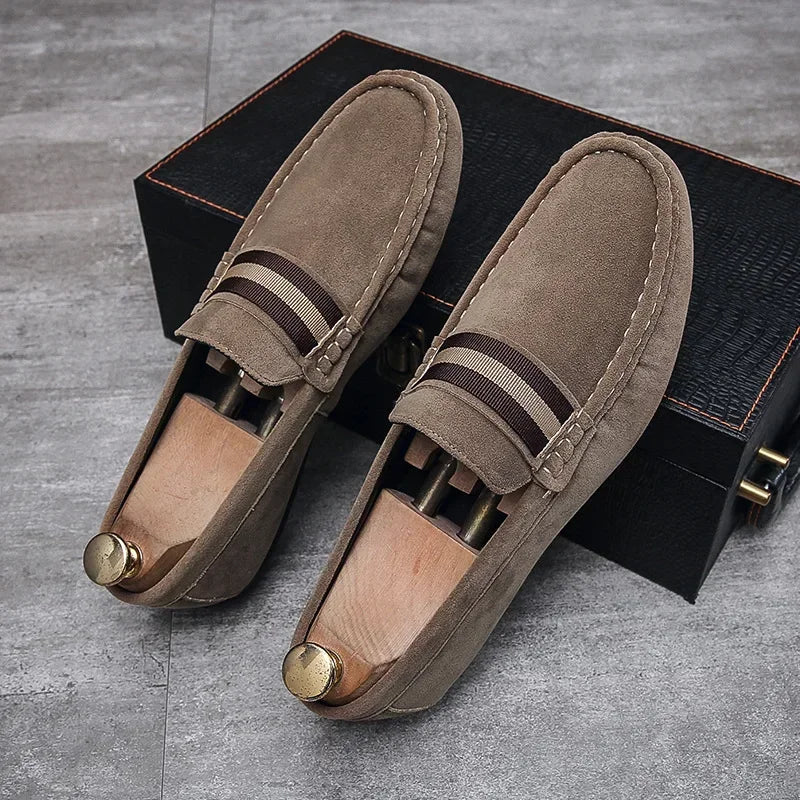 Fashion Suede Men’s Casual Loafers-HighTouch