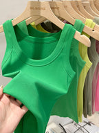 Ribbed Tank Top for Women – Stretch Fit Summer Camisole-HighTouch