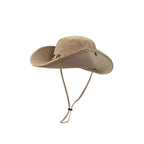 Breathable Western Cowboy Hat – Wide Brim, Adjustable, Summer Sun Protection-HighTouch