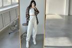 Women High Waist Cotton Sweatpants Oversized Loose Fit-HighTouch