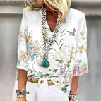 White Green Print / S