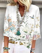 White Green Print