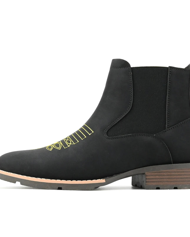 Men’s Embroidered Ankle Boots