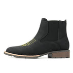 Men’s Embroidered Ankle Boots-HighTouch