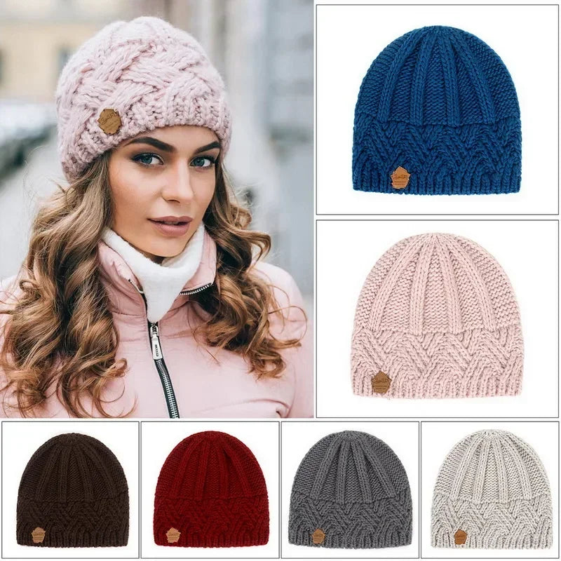 Korean Thick Knit Beanie for Women