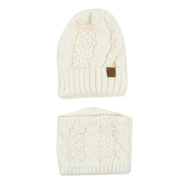 Women’s Winter Knitted Hat & Scarf Set