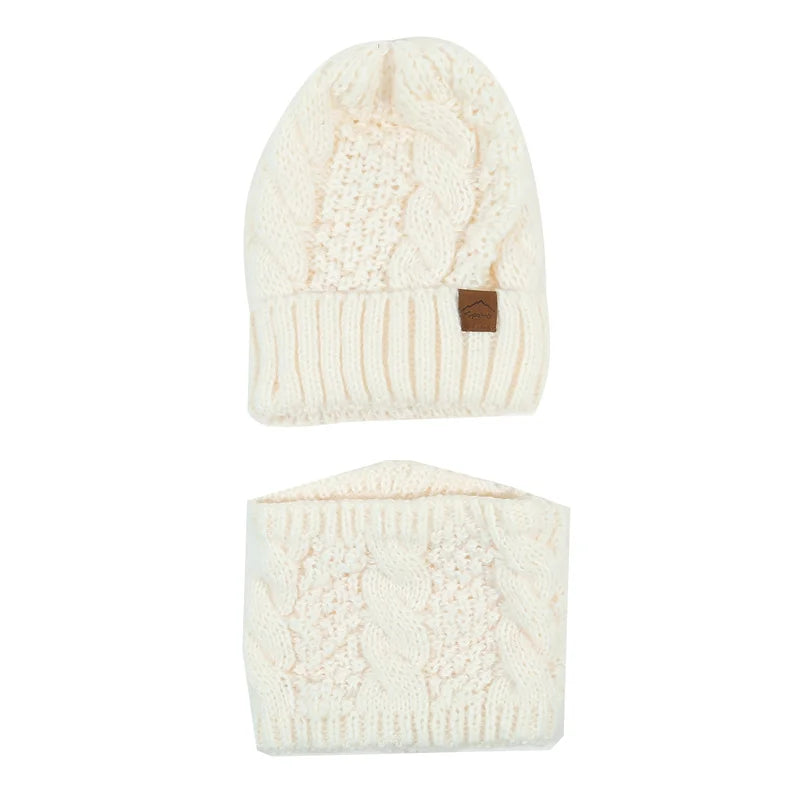 Women’s Winter Knitted Hat & Scarf Set