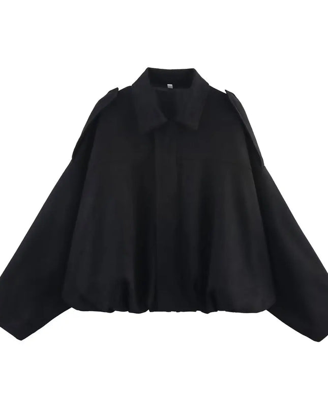 Oversized Suede Bomber Jacket