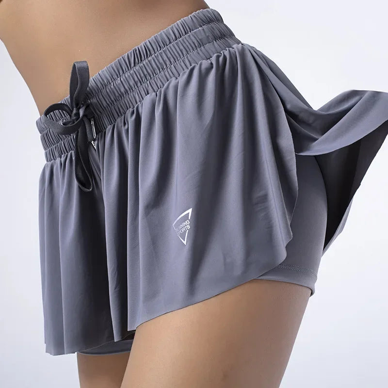 High-Waist Women’s Sport Skirt Shorts – Summer Gym & Yoga Wear