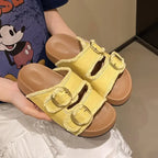 Summer Platform Thong Slippers for Women – Thick Sole Non-Slip Beach Flip Flops-HighTouch