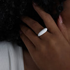 Waterproof Multicolour Enamel Stainless Steel Ring-HighTouch