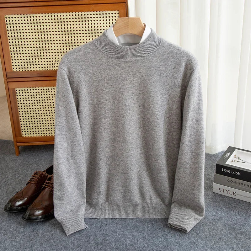 Men's Merino Wool Signature Sweater – Soft & Warm