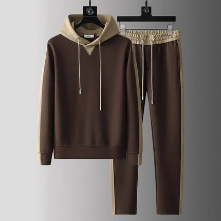 Men’s Luxury Embroidered Casual Suit – Jacket & Trousers Set