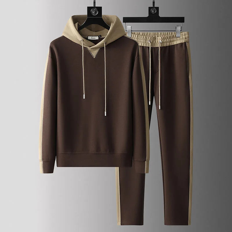Men’s Luxury Embroidered Casual Suit – Jacket & Trousers Set-HighTouch
