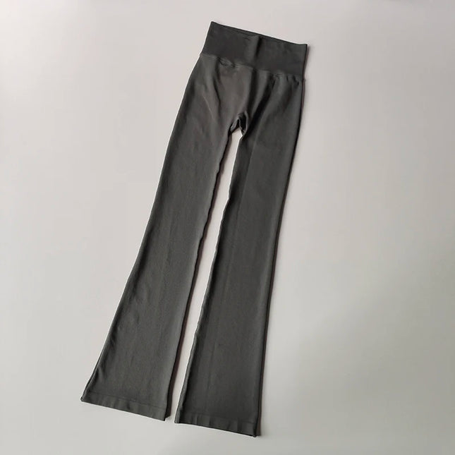 High-Waisted Micro-Flare Compression Yoga & Outdoor Fitness Pants for Women