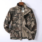 Denim Retro Cargo Jacket for Men-HighTouch