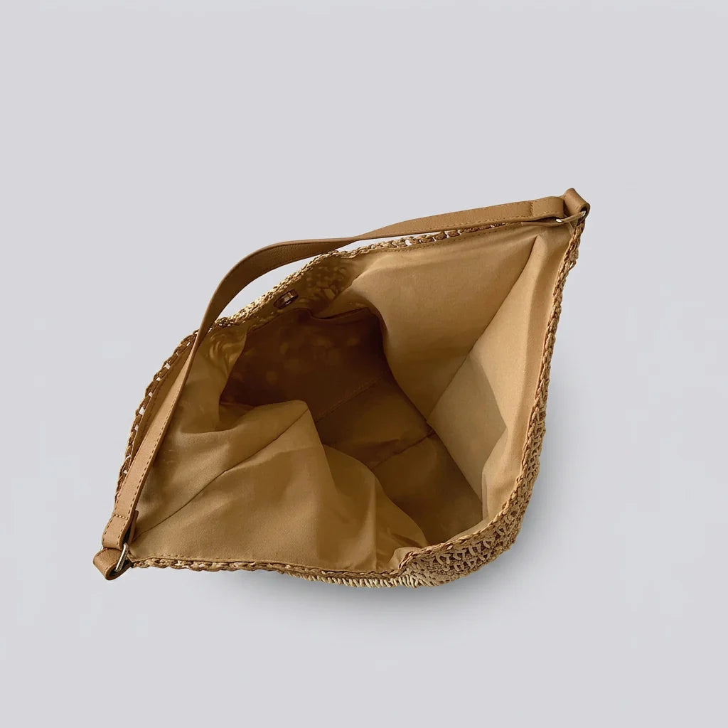 Seraphina Canvas Tote Bag - Spacious Straw Everyday Carry