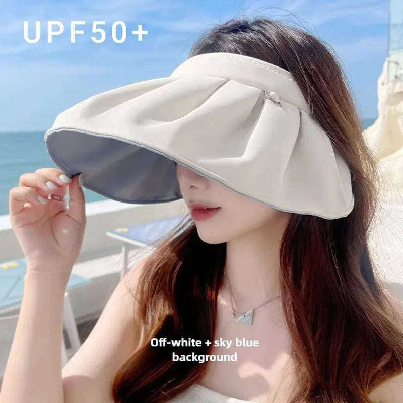 Foldable Wide-Brim UV Sun Hat-HighTouch