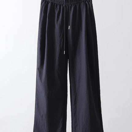 Stay Fresh & Stylish – High-Waist White Wide-Leg Sweatpants